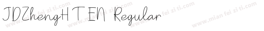 JDZhengHT EN Regular字体转换